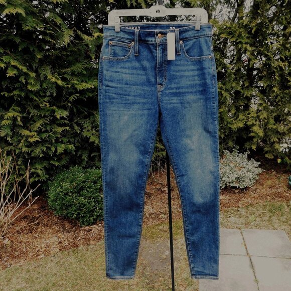 Crew NWT High-Rise Curvy Toothpick Skinny Jeans Sz-30